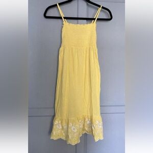 Juicy Couture Girls Sz. 10 Yellow Embroidered Sun Dress